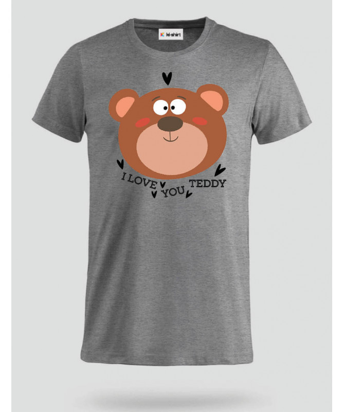 I love you teddy T-shirt Basic Uomo