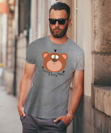 I love you teddy T-shirt Basic Uomo