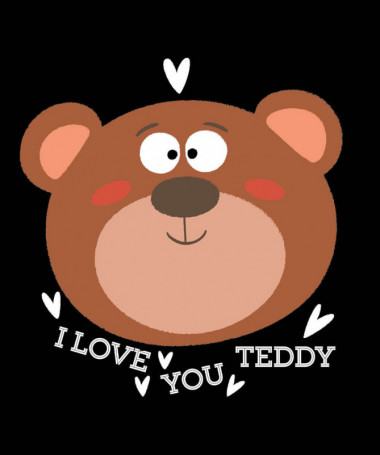 I love you teddy T-shirt Basic Uomo