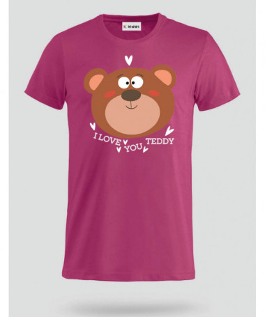 I love you teddy T-shirt Basic Uomo