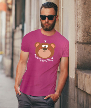 I love you teddy T-shirt Basic Uomo