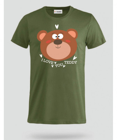 I love you teddy T-shirt Basic Uomo