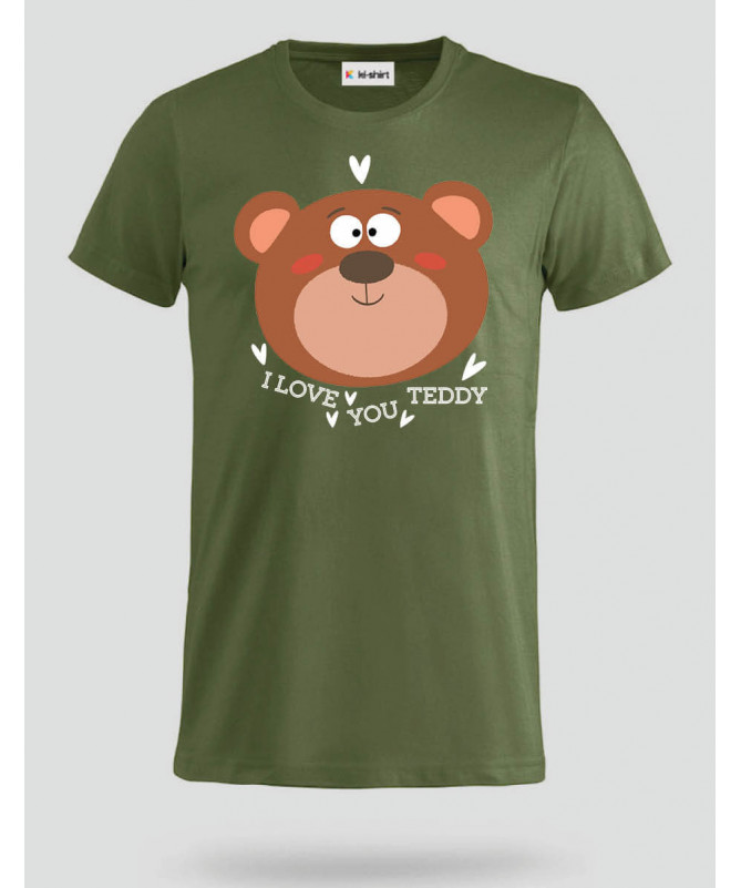 I love you teddy T-shirt Basic Uomo