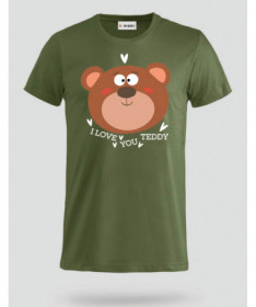 I love you teddy T-shirt Basic Uomo