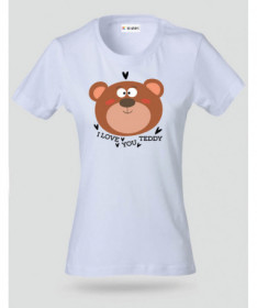 I love you teddy T-shirt Basic Donna