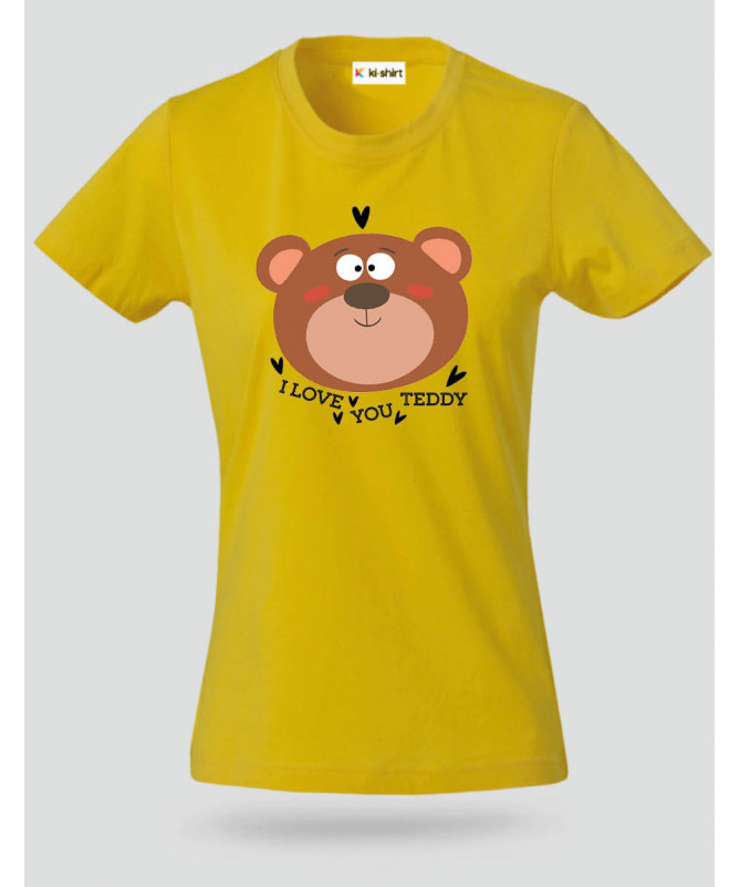 I love you teddy T-shirt Basic Donna