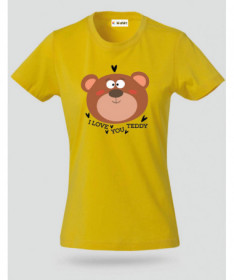 I love you teddy T-shirt Basic Donna