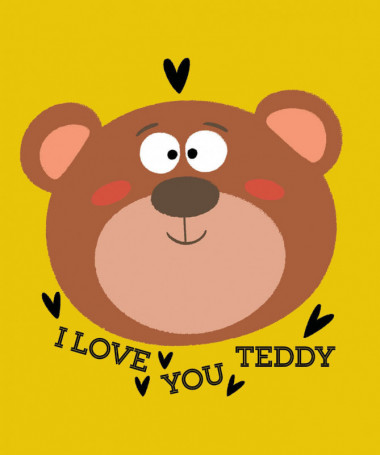 I love you teddy T-shirt Basic Donna