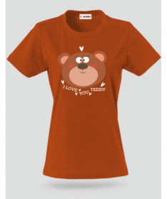 I love you teddy T-shirt Basic Donna