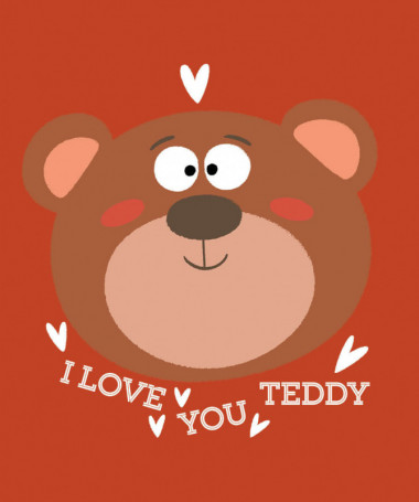 I love you teddy T-shirt Basic Donna