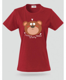 I love you teddy T-shirt Basic Donna
