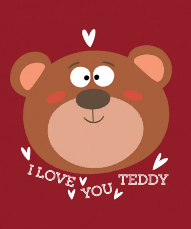 I love you teddy T-shirt Basic Donna