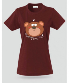 I love you teddy T-shirt Basic Donna