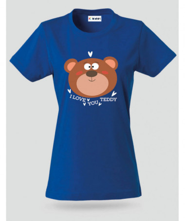 I love you teddy T-shirt Basic Donna