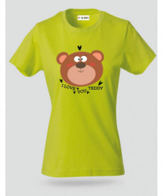 I love you teddy T-shirt Basic Donna