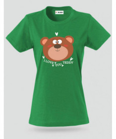 I love you teddy T-shirt Basic Donna