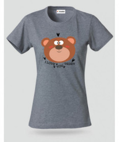 I love you teddy T-shirt Basic Donna