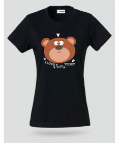I love you teddy T-shirt Basic Donna