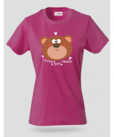 I love you teddy T-shirt Basic Donna