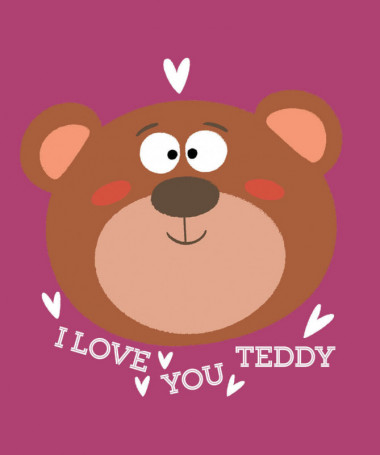 I love you teddy T-shirt Basic Donna