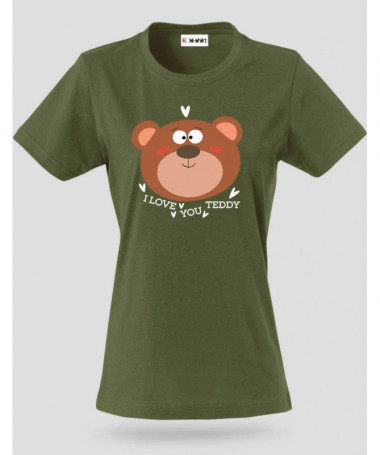 I love you teddy T-shirt Basic Donna