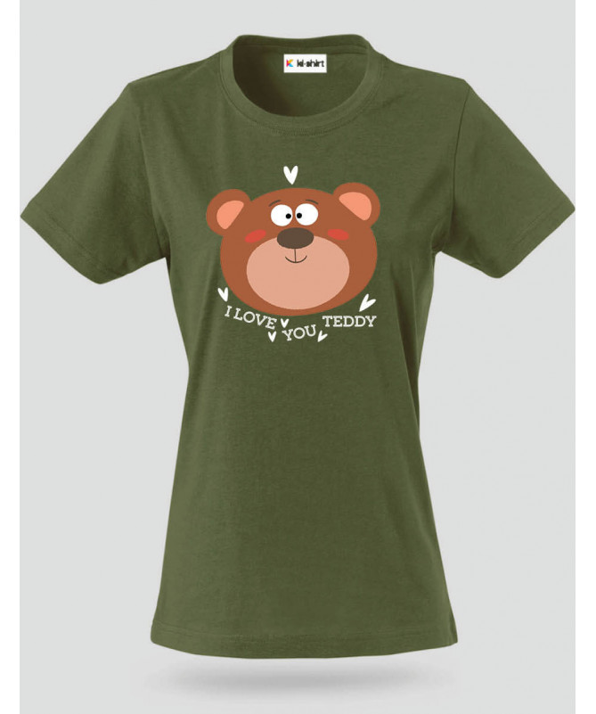 I love you teddy T-shirt Basic Donna
