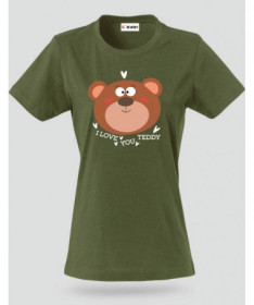 I love you teddy T-shirt Basic Donna