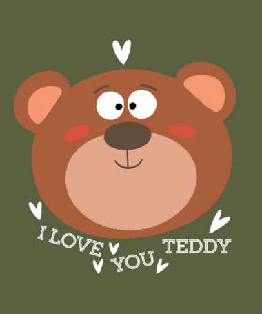 I love you teddy T-shirt Basic Donna
