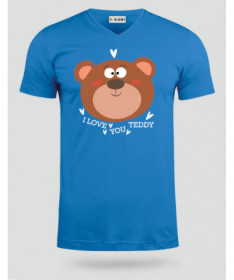 I love you teddy  T-shirt Scollo V