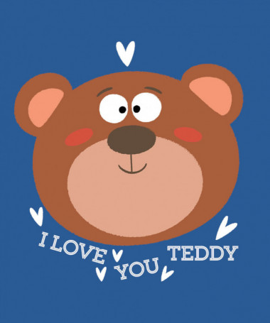 I love you teddy  T-shirt Scollo V