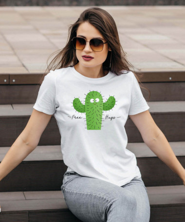 Free hugs T-shirt Basic Donna