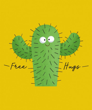Free hugs T-shirt Basic Donna