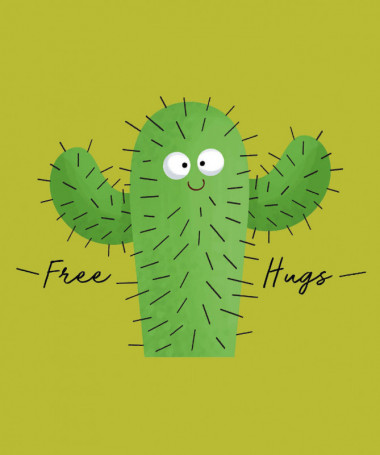 Free hugs T-shirt Basic Donna