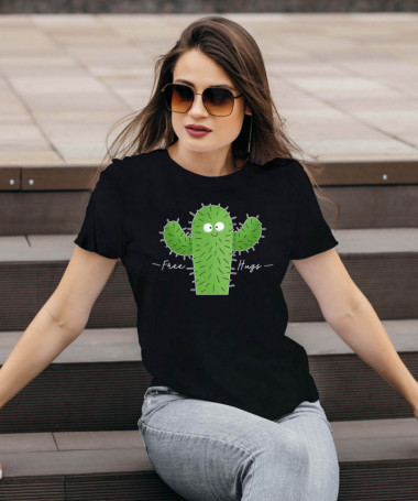 Free hugs T-shirt Basic Donna