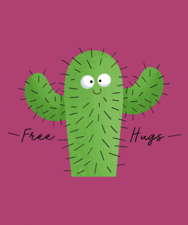 Free hugs T-shirt Basic Donna