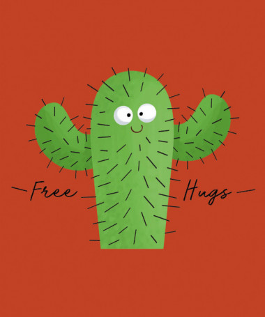 Free hugs  T-shirt Scollo V