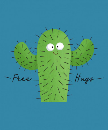 Free hugs  T-shirt Scollo V