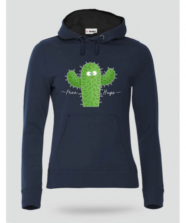 Free hugs Felpa Premium con cappuccio Donna