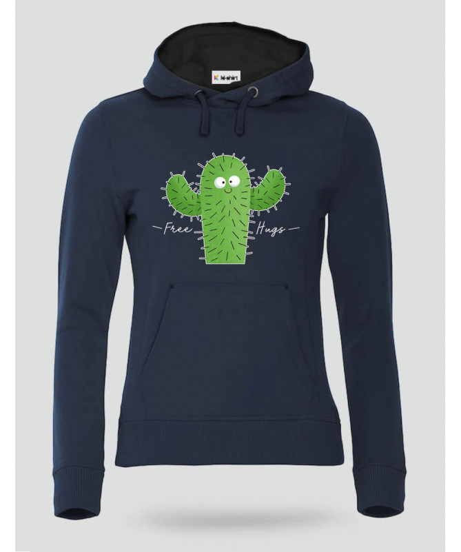Free hugs Felpa Premium con cappuccio Donna