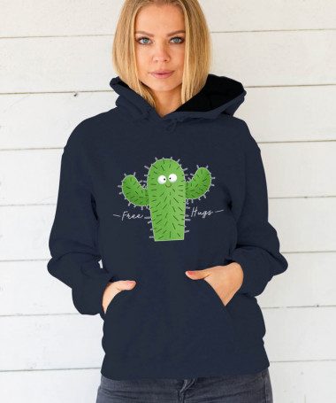 Free hugs Felpa Premium con cappuccio Donna