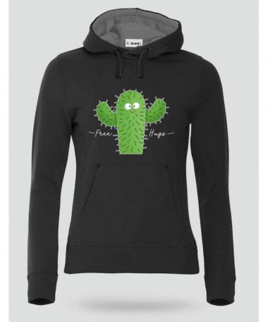 Free hugs Felpa Premium con cappuccio Donna