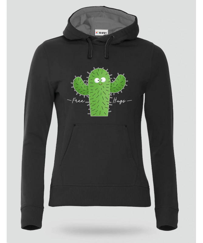 Free hugs Felpa Premium con cappuccio Donna