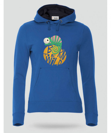 Born to be wild Felpa Premium con cappuccio Donna
