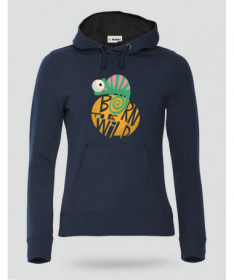 Born to be wild Felpa Premium con cappuccio Donna