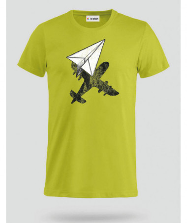 Aereo carta T-shirt Basic Uomo