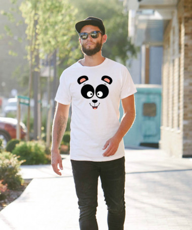 Panda T-shirt Basic Uomo