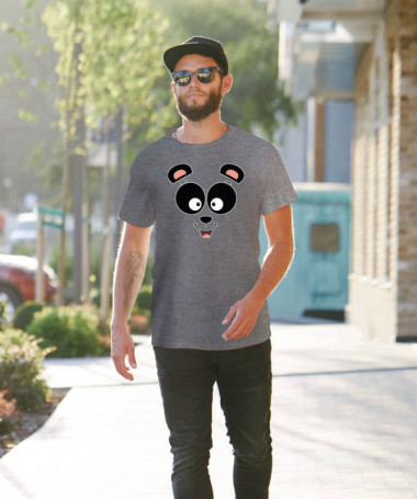 Panda T-shirt Basic Uomo