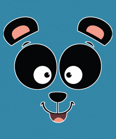 Panda  T-shirt Scollo V