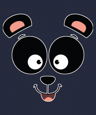 Panda  T-shirt Scollo V