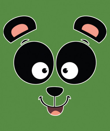 Panda  T-shirt Scollo V